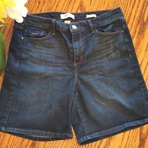 Nine West Mid Rise Stretch Denim Shorts